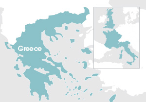 thumbnail map Greece and Western Europe